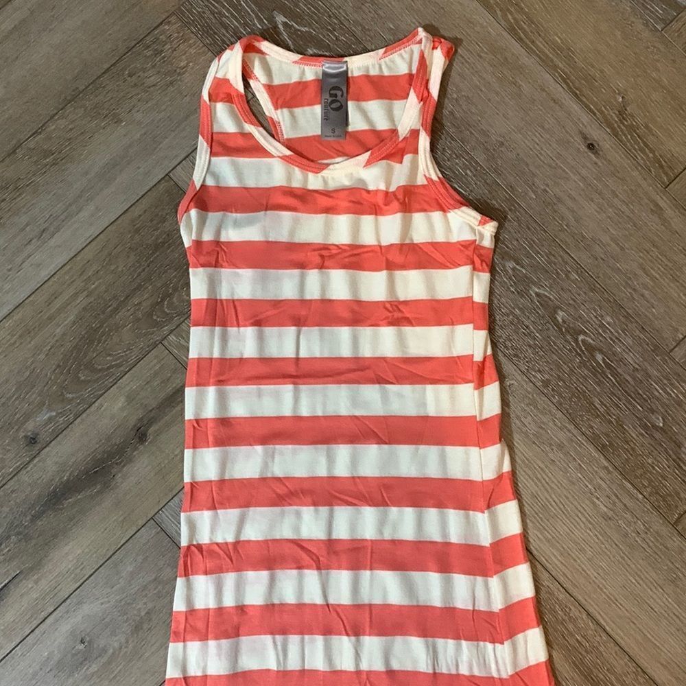 GO Couture Striped Maxi Dress